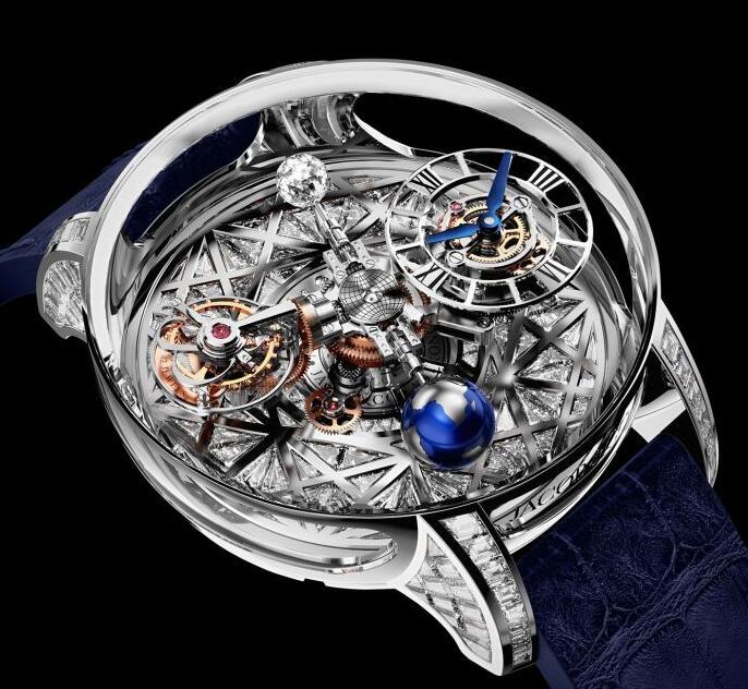 Replica Jacob & Co. ASTRONOMIA METEORITE TRIANGLE DIAMONDS watch AT.100.40.AC.UR.A